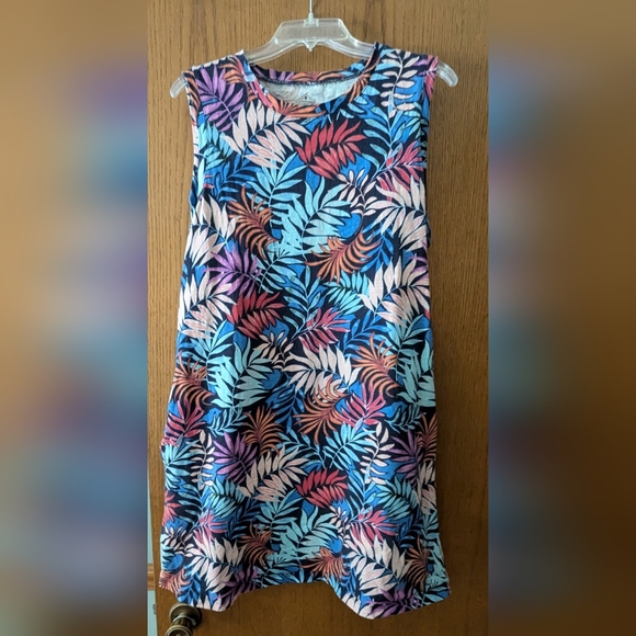 St John's Bay dress, beautiful colors with pockets! So comfy! XL - Picture 1 of 3